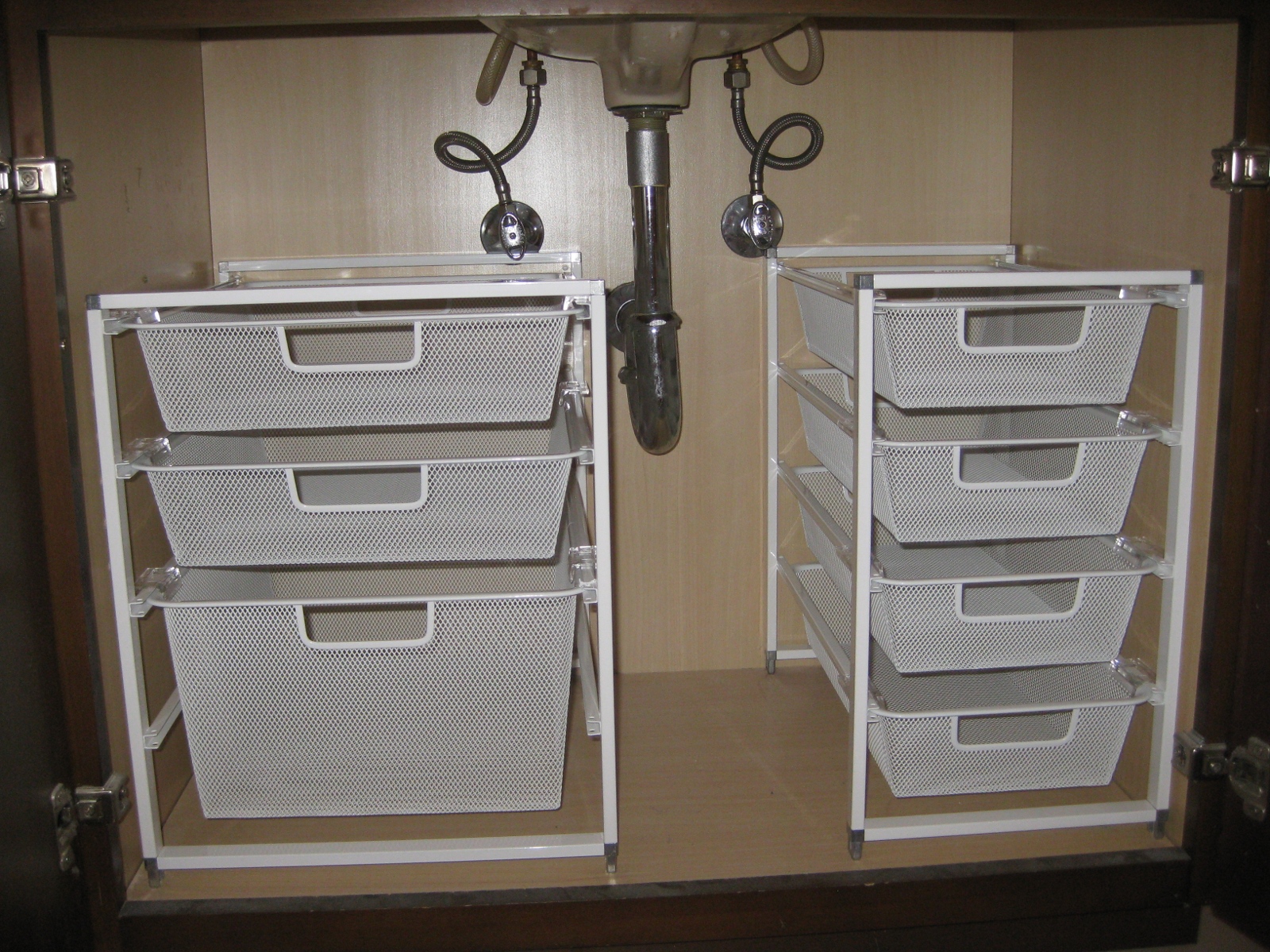 under bathroom sink storage bins