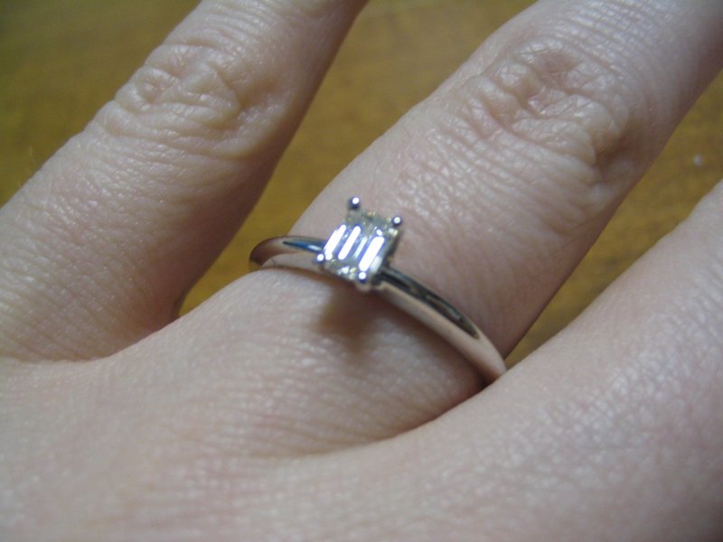  simple I got a band that is the same thickness as my engagement ring 